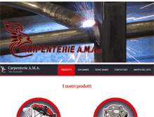 Tablet Screenshot of carpenterieama.com